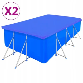 Baseino uždangalai, 2 vnt., Pe, stačiakampiai, 90 g/m²