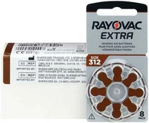 Rayovac Extra elementai klausos aparatams PR41 312, 80 vnt. kaina