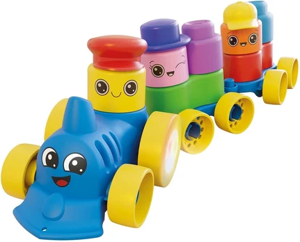 Quercetti Minkštos Momy kaladėlės traukinys (040-4155)