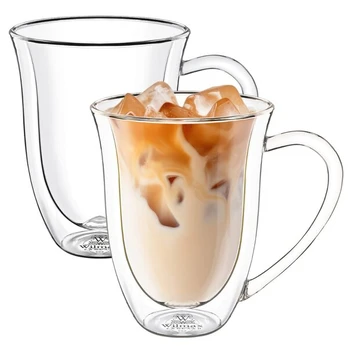 Wilmax dvigubų sienelių puodelis, 400 ml, 2 vnt.