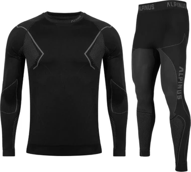 Termo apatiniai Alpinus Active Base Layer Set GT43257, juoda/pilka, M