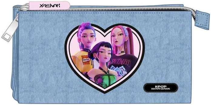 Safta Demon Hunters Kpop Huntrix triple pencil case