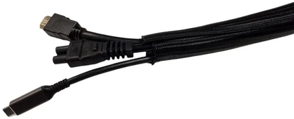 Mercodan selvlukkende Fletstr?mpe 18mm, 50m Sort,, kabelsok,