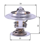 Termostatas, aušinimo skystis GATES TH26590G1 kaina