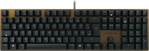 Cherry Klaviatūra CORDED MECHANICAL/Juodas/BRONZE DE