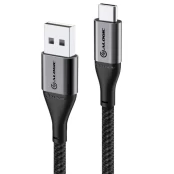 ALOGIC Ultra USB-A to USB-C cable 3A/480Mbps - Space Grey kaina