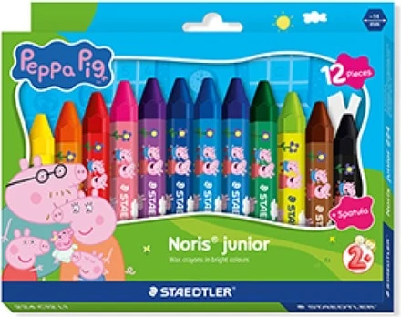 Staedtler – Peppa Pig Wax Crayons – 12 pcs Assorted (224 C12 L1)