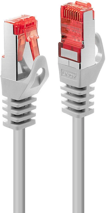 LINDY Patchkabel Cat6 S/FTP Basic hellgrau 0.50m