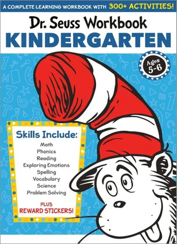 Dr. Seuss Workbook: Kindergarten: 300+ Fun Activities with Stickers and More! (Math, Phonics, Reading, Spelling, Vocabulary, Science, Problem Solving, Exploring Emotions), Dr. Seuss Workbook: Kindergarten: 300+ Fun Activities with Stickers and More! (Math, Phonics, Reading, Spelling, Vocabulary, Science, Problem Solving, Exploring Emotions)