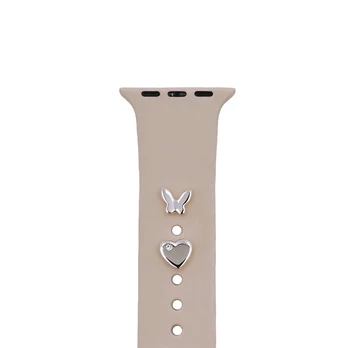 Pin Charms set for watch straps butterfly sidabrinis