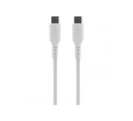 Fixed | Liquid Silicone Cable USB-C/USB-C, 2m, 60W | FIXDLS-CC2-WH