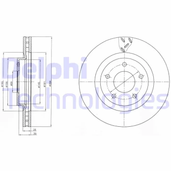 DELPHI BG4246 Brake Disc