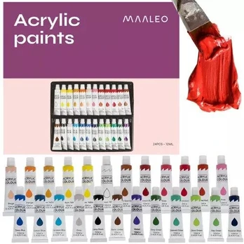 Akriliniai dažai, 12 ml x 24 vnt.