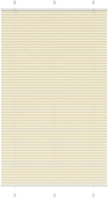 Kremas klostuotas roletas 115x200 cm Audinio plotis 114,4 cm