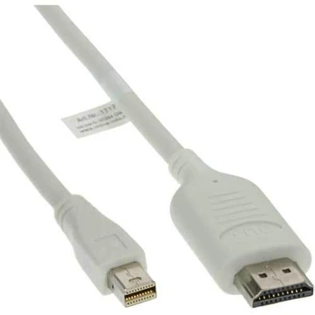 Kabelis InLine Rodyti Port Mini - HDMI 3m balta (17173I)