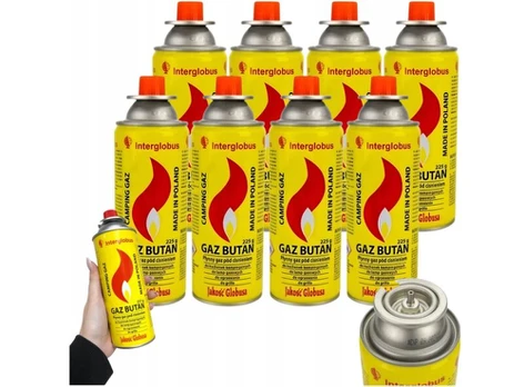 Butano dujos Interglobus 400ml, 8 vnt
