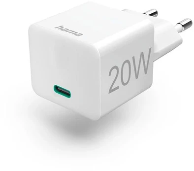 Charger Hama USB-C 20W, baltas