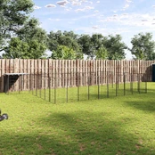 Voljeras šunims, juodos spalvos, 25,41 m², plienas kaina