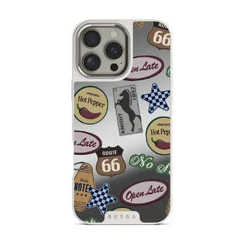 Open Late - iPhone 16 Pro Max Case, Elite Mirror Light (MagSafe) / Silver