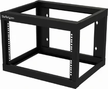 StarTech.com 6U 19" Wall Mount Network Rack 19" Deep 2 Post Open Frame for Server Room Data/AV/IT/Communication/Computer Equipment/Patch Panel w/Cage Nuts/Screws Hook/Loop - Cisco 2960, Wall mounted rack, 6U, 80 kg, 10.5kg, Juodas kaina