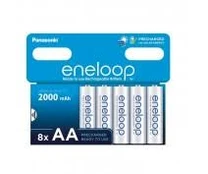 Panasonic Eneloop R6 AA 2000mAh x8 akumuliatoriai BK-3MCDE/8BE