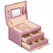 Papuošalų lagaminėlis, Elegance Style Pink Gold kaina