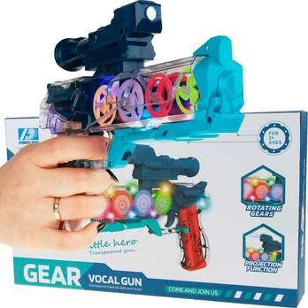 Žaislinis šautuvas su garsais ir šviesom Gear