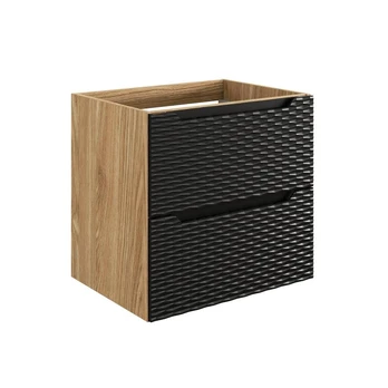 Vonios spintelė COMAD Ocean Black 82-60-2S, ąžuolo/juoda