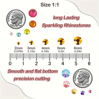 Akmenėlių rinkinys, 4mm 2050pcs
