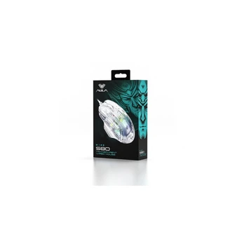 Aula S80 Multi-Color backlight Wired Gaming Optical mouse with TRANSPARENT body