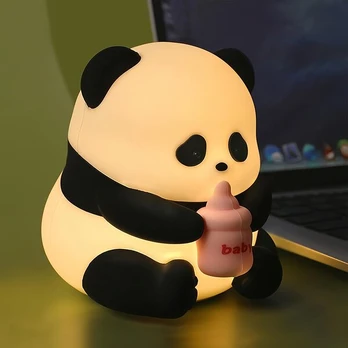 Buitinė technika, stalinė naktinė lempa "Flower panda"