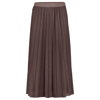 Maxi sijonas moterims, Ruda, Long clasic skirt