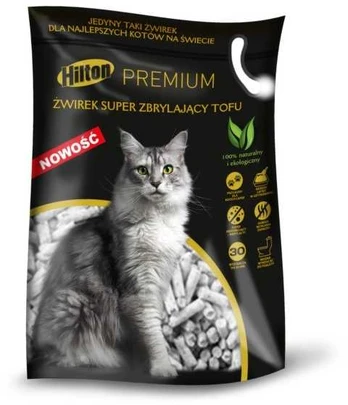 HILTON Tofu Super Clumping kačių kraikas - 2,5kg