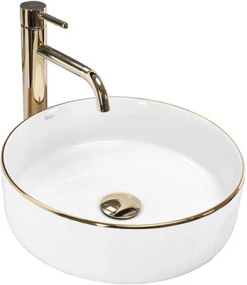 Praustuvas Rea Sami, Baltas/Gold Edge
