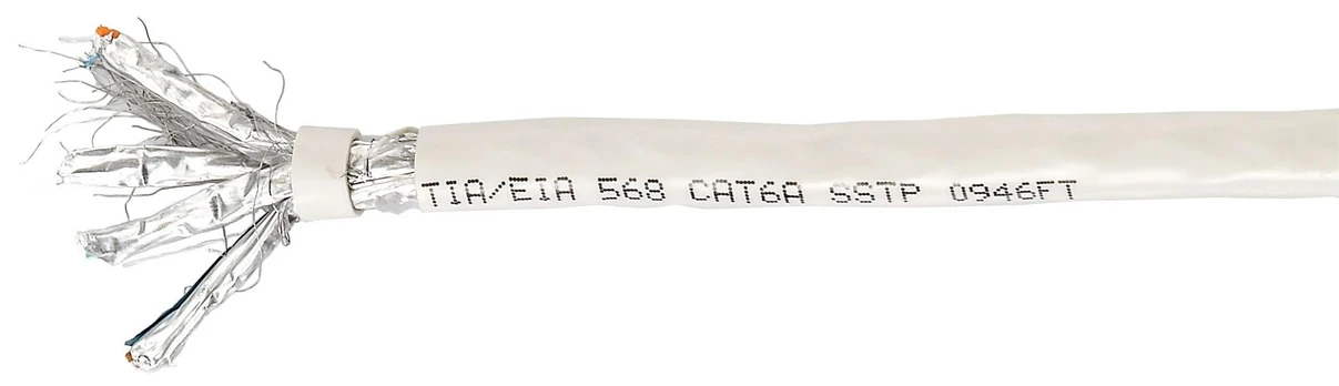Equip Cat.6A S/FTP Installation Cable, LSZH, Solid Copper, 100m, 100 m, Cat6a, S/FTP (S-STP)