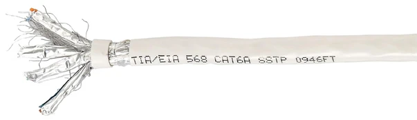 Equip Cat.6A S/FTP Installation Cable, LSZH, Solid Copper, 100m, 100 m, Cat6a, S/FTP (S-STP) kaina