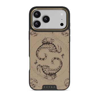 Scorpio - iPhone 17 Pro Max Case, Elite Dark (MagSafe) / Gold / Beige