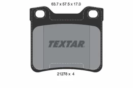 Stabdžių trinkelių rinkinys, diskinis stabdys TEXTAR 2127803 kaina