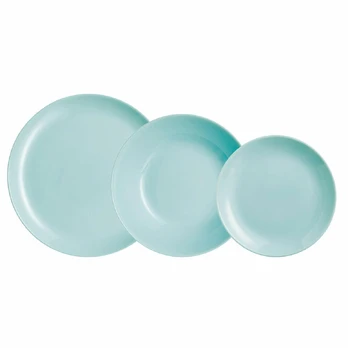 Serwis obiadowy dla 6 osób Diwali Light Turquoise 18-elementowy LUMINARC