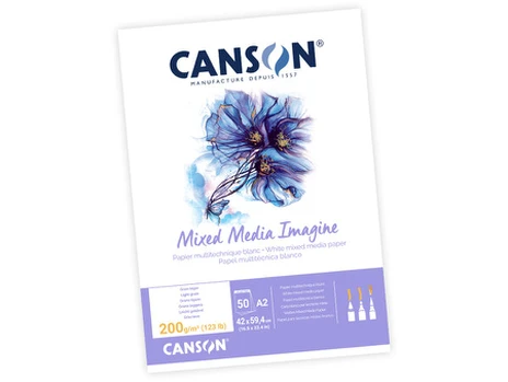 CANSON imagine A2, 50 lapų, 200 g/m², 42 x 59,4 cm