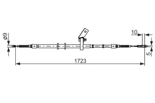 Trosas, stovėjimo stabdys BOSCH 1 987 482 268