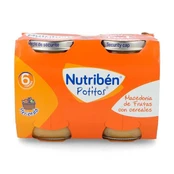 Nutribén Potito Macedonia vaisiai ir grūdai 2x190g kaina