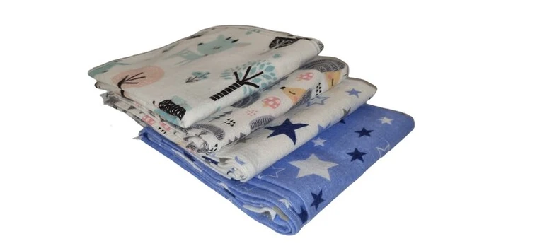 Vystyklas flanelinis 65x80 cm, MIX-1 4 vnt.