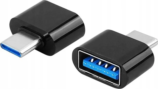 „Lamex“ USB-A – USB-C adapteris, juodos spalvos (LXOTG18)