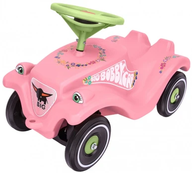 Paspiriamas automobilis BIG Bobby Car Classic, žalias/rožinis