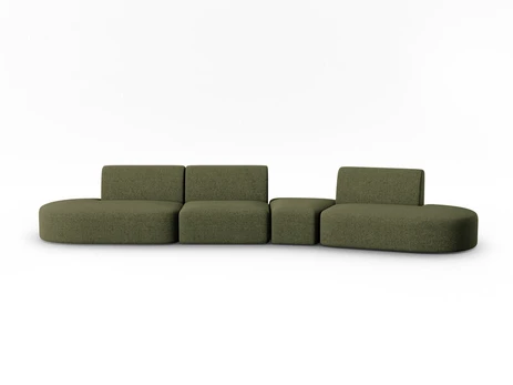 Sofa Milo Casa Paolo, 412x124x74 cm, žalia