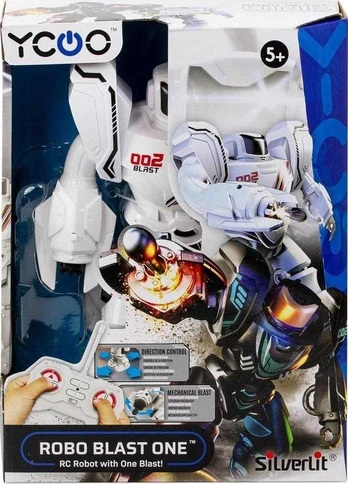 Dumel Robotas Robo Blast One baltas su šaudymo funkcija