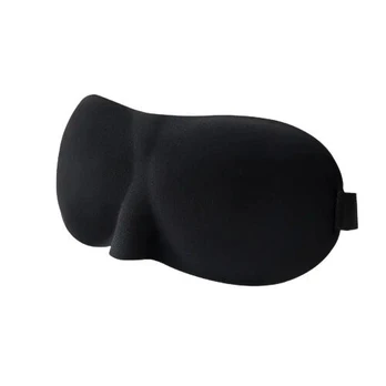 3D miego kaukė unisex, juoda, VIENAS DYDIS
