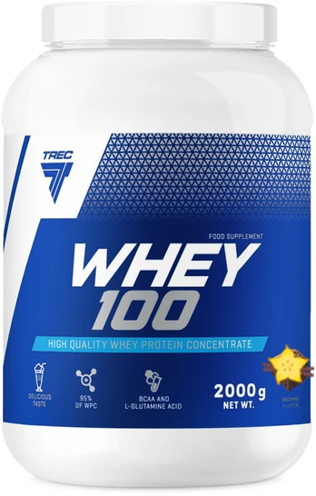 Protein powder TREC WHEY 100 VANILLA 2000 g