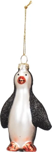 Kalėdų eglutės žaisliukas - pingvinas, 10 cm